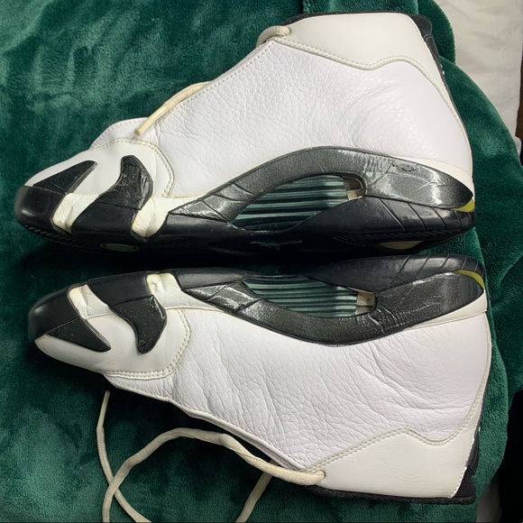 1999 Air Jordan 14 Women’s size 9 Oxidized green Nike retro og white wmns shoes - Picture 14 of 15